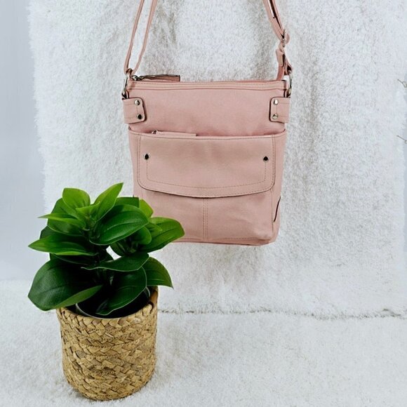 Emilie M. Pink Crossbody Shoulder Bag - Picture 12 of 12